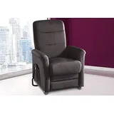 sit&more TV-Sessel Charlie Altara Nubuck 76 x 103 x 91 cm Braun mit Motor und Aufstehhilfe