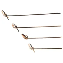 NATURESTAR Loop Fingerfood Spieße, Deko-Spicker mit Konten-Ende für leichtes Greifen, 1 Beutel = 250 Stück, 18 cm, schwarz