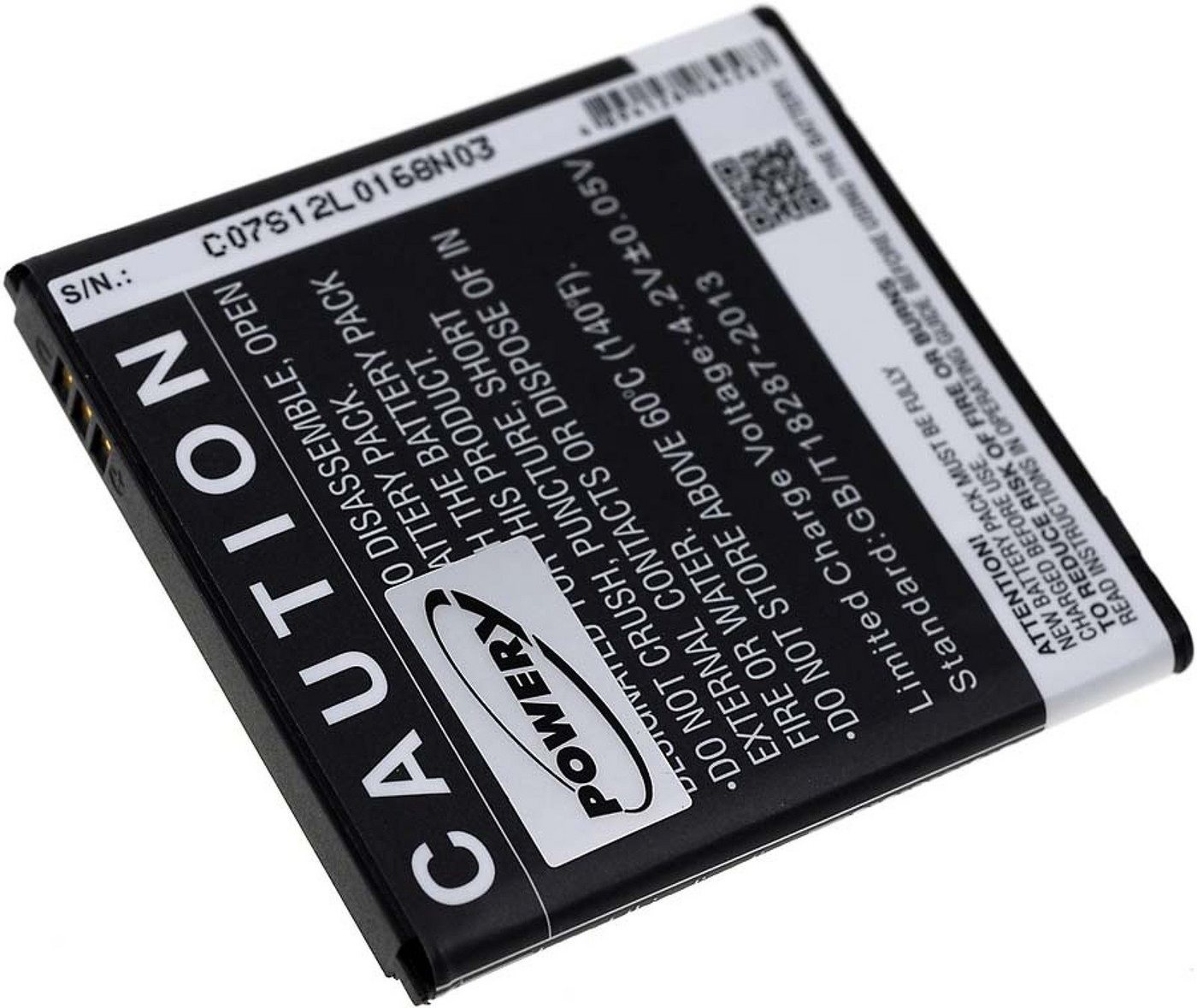 Powery Akku für Mobistel Cynus F4 Smartphone-Akku 1500 mAh (3.7 V) schwarz