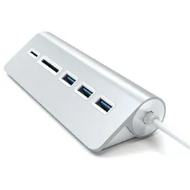 Satechi Aluminum USB 3.0 Hub & Card Reader Silver