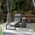 Outsunny Sonnenliege 189 x 68 x 36 cm Dunkelgrau