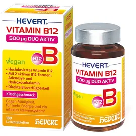 Hevert-Arzneimittel Vitamin B12 Hevert 500 μg Duo Aktiv