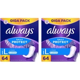 Always dailies | Extra Protect | Large | Slipeinlagen Damen (Large 64er, 2er Pack)