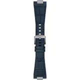 Tissot Leder Lederarmband PRX 27mm/17mm T600047701 - alligator-prägung,blau,rind