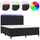 vidaXL Boxspringbett 180 x 200 cm Schwarz