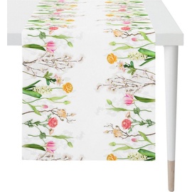 APELT Tischläufer 6817 SPRINGTIME, Frühjahrsdeko, Frühling«, (1 St.), mit Blumenmotiv, Digitaldruck, bunt - 46x140 cm