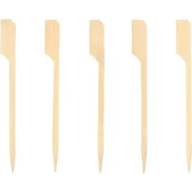 Papstar Spieß Golf 9 cm braun 250 Stück Bambus