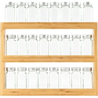 Hanseküche Gewürzregal aus Holz – – Gewürzständer zur Wandmontage – Gewürzregal zum Montieren, Küchenorganizer