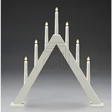 Konstsmide 3931-205 Schwibbogen Pyramide Warmweiß LED Weiß (matt)