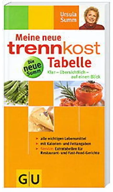 Trennkost-Tabelle, Meine Neue - Ursula Summ, Kartoniert (TB)