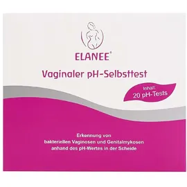 Elanee Vaginaler pH-Selbsttest zur Früherkennung bakterieller Infektionen und Schwangerschaftsvorsorge 20 St.