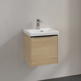 Villeroy & Boch Waschbeckenunterschrank 1 Tür 42,3 x 42,9 x 37,8 cm Schwarz/Nordic Oak