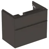 Geberit Waschtischunterschrank 2 Schubladen 73,4 x 61,7 x 47 cm Grau