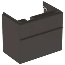 Geberit Waschtischunterschrank 2 Schubladen 73,4 x 61,7 x 47 cm Grau