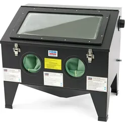 HBM SBC 190 Strahlkabine, Frontlader mit Gasdruckfedern