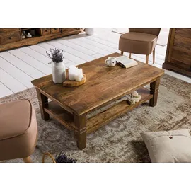 MASSIVMOEBEL24.DE Rodez Dunkelbraun Mangoholz 120 x 45 x 75 cm