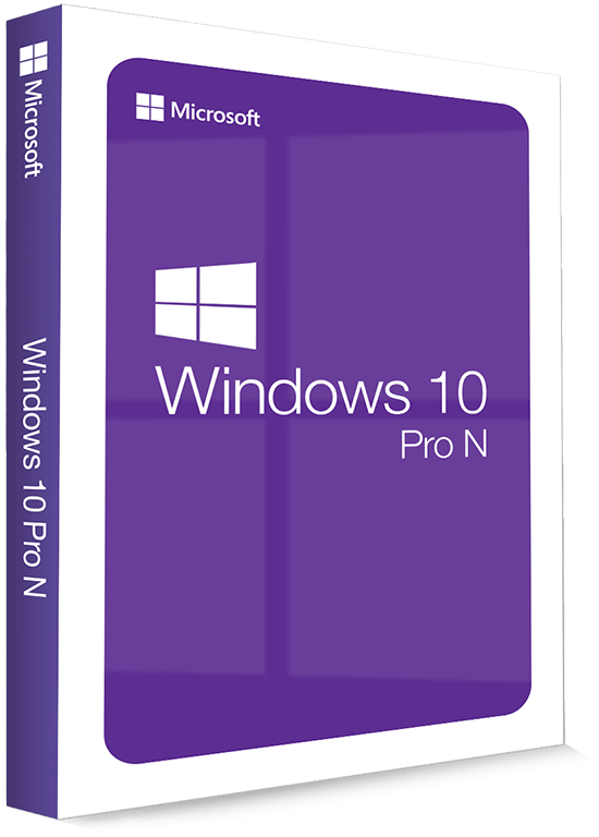 Windows 10 Pro N 32/64 Bit, Vollversion | Sofortdownload + Produktschlüssel