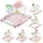 Vevor 5-in-1 Lauflernhilfe, Babywalker faltbar, Spiel- & Lauflernwagen, höhenverstellbare Babywippe mit bequemem Hochlehnersitz, Kippschutz für Kleinkinder von 6-24 Monaten (Unisex)