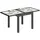 Outsunny Gartentisch Ausziehbar 160 x 80 x 75 cm Schwarz
