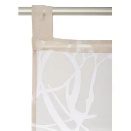 OTTO home Schiebegardine OTTO HOME "Anna" Gr. 3, beige (sand), B:57cm H:225cm, Ausbrenner, Polyester, Viskose, Gardinen, Inkl. Beschwerungsstange