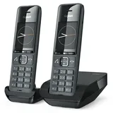 Gigaset COMFORT 520 Duo Schnurlostelefon Schwarz Titanium mit Telefonbuch 200 Kontakte - Schwarz