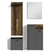 ByLIVING JAKOB, Breite 60 cm, Old Wood (Altholz-Optik)/anthrazit