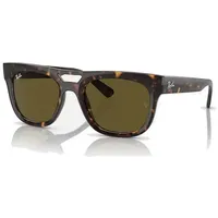 Ray-Ban RB4426 PHIL Unisex-Sonnenbrille Vollrand Quadratisch Acetat-Gestell, braun