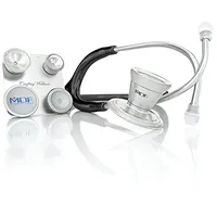 MDF Instruments ProCardial C3, Kardiologie Zweikopf-Stethoskop aus rostfreiem Stahl mit umbaubarem Bruststück für Erwachsene, Kinder, Säuglinge und Neugeborene - Schwarz (MDF797CC-11)