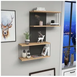 Asir Wandregal 96 x 19 x 65 cm Braun
