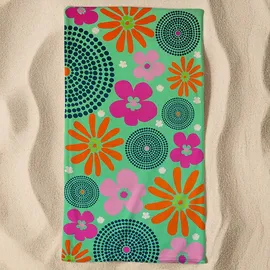 Le Comptoir de la Plage Piodao Strandtuch 90 x 170 cm grün