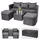 MCW Lounge-Set, anthrazit, Kissen dunkelgrau