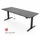 Yaasa Schreibtisch Desk Expert 200 x 80 cm Dunkelgrau/Schwarz