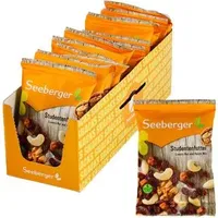 Seeberger Studentenfutter, mit Rosinen, je 50 g, 12 Beutel