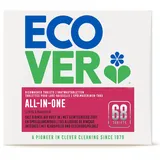 Ecover All-In-One Spülmaschinen-Tabs Zitrone & Mandarine (68 Stück/1,4 kg), Multi-Tabs für eine kraftvolle Reinigung, Ecover Spülmaschinentabs mit Klarspüler und Geschirrspülsalz