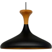 Bamyum Champion 1-flg. 35 cm rund schwarz Holz Metall