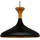 Bamyum Champion 1-flg. 35 cm rund schwarz Holz Metall