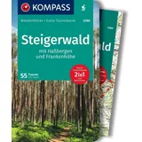 Kompass Wanderführer Steigerwald mit Haßbergen und Frankenhöhe, 55 Touren mit Extra-Tourenkarte