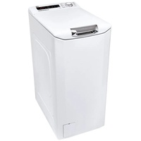 Hoover Waschmaschine Toplader H3TFMQ47TAMCE-84, 7 kg, 1400 U/min, Power Care System: Vermischt Wasser und Waschmittel weiß