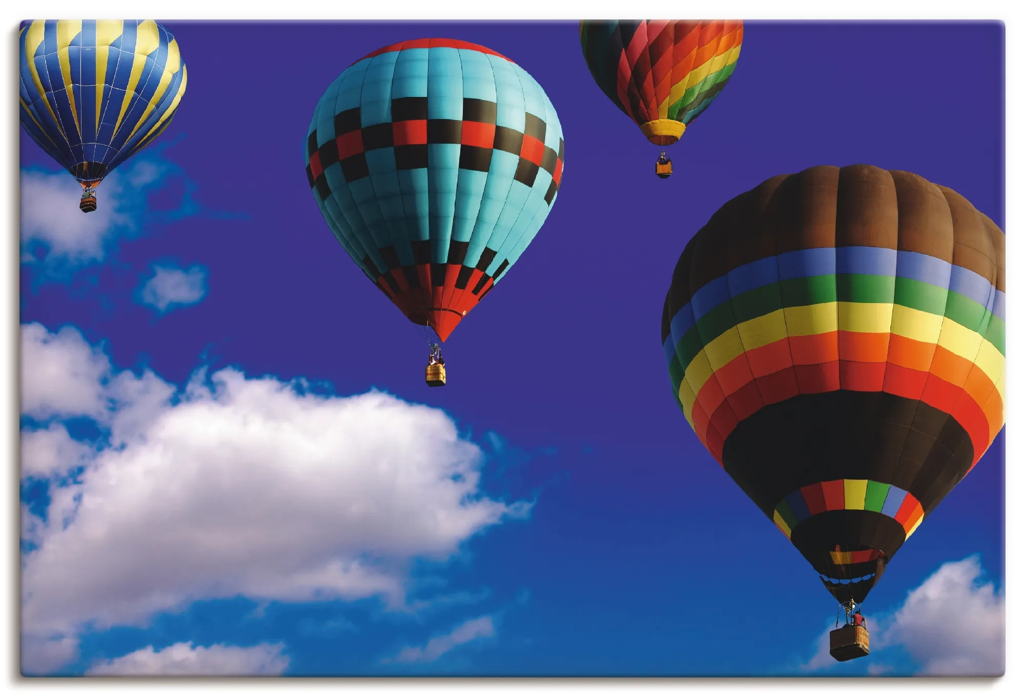 Artland Leinwandbild »Heißluftballons am Himmel«, Ballonfahren, (1 St.), auf Keilrahmen gespannt Artland bunt