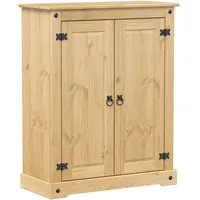 VidaXL Schuhschrank Corona 86x38,5x108 cm Massivholz Kiefer