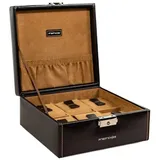 FRIEDRICH23 Uhrenbox Bond für 6 Uhren Braun