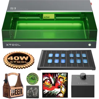 xTool S1 40W Laser Graviermaschine, Geschlossene Laser Gravur, Basic Kit