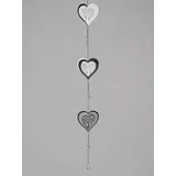 Formano Deko Fensterhänger Herz 80 cm Edelstahl Mobile Girlande