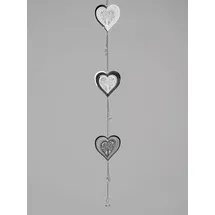 Formano Deko Fensterhänger Herz 80 cm Edelstahl Mobile Girlande