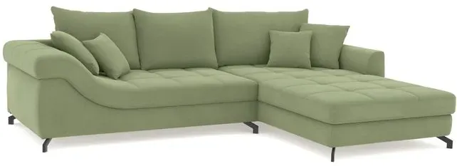SOMETA Ecksofa Taylor Stoff Green