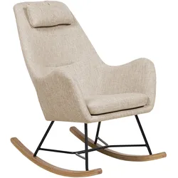 Schaukelsessel ARRIE Stoff Hellbeige