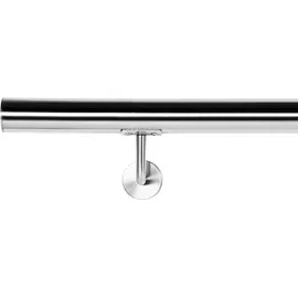 Wiltec Handlaufset Wandhalter 200 cm Edelstahl