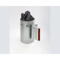 COFI 1453 cofi1453 Grill Kamin Anzünder Anzündkamin Grillanzünder, Grillen mit Kohl, Anzünden silber