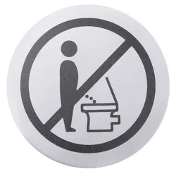 Contacto Toiletten-Türsymbol, BITTE SETZEN