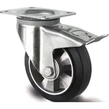 tecwerk Schwerlastlenkrolle Aluminium D.160mm Elastikgummi 195mm